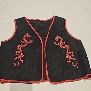 Child's costume vest with dragons